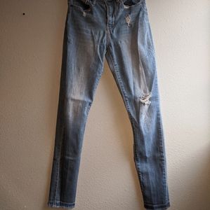 721 high rise skinny blue Levi's jeans
